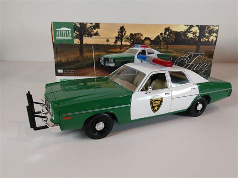 1977 77 PLYMOUTH FURY DUKES OF HAZZARD COUNTY SHERIFF DIECAST MODEL CAR 1:64 The best-selling ...