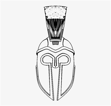 Spartan Helmet Drawing Front View