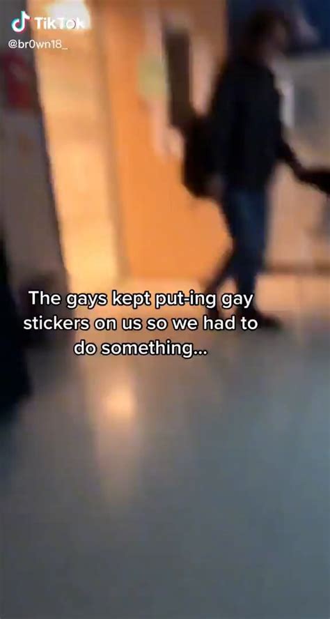 TikTok The Gays Kept Put Ing Gay Stickers On Us So We Had To Do Something IFunny