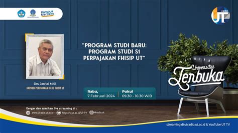 Program Studi Baru Program Studi S1 Perpajakan FHISIP UT Seputar