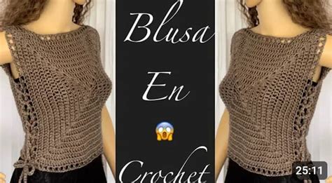 Como Tejer Una Bella Blusa En Crochet Tejidos Paso A Paso