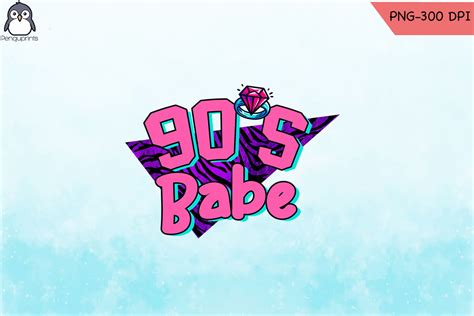 90 S Babe Sublimation PNG Graphic By Penguprints Creative Fabrica