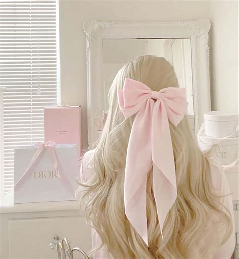 Download Blonde Hair Pink Bow Aesthetic Wallpaper