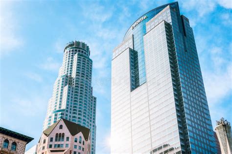 Us Bank Tower And The Deloitte Building Or Gas Company Tower