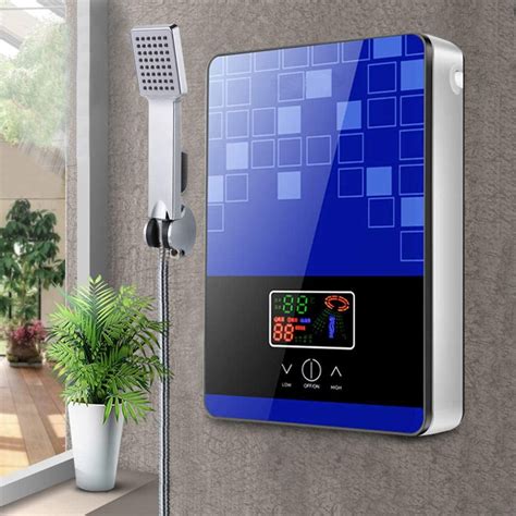 Tankless Electric Hot Water Heater Set 4500W 110V Instant Water Heater On Demand Bath Shower