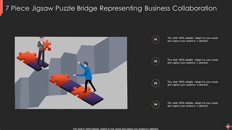 7 Piece Jigsaw Puzzle Bridge Representing Business Collaboration Presentation Graphics