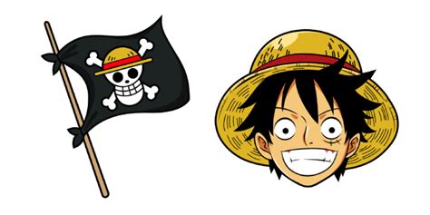 One Piece Anime Cursor With Monkey D Luffy Sweezy Custom Cursors