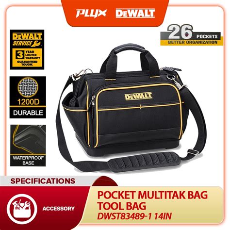 Dewalt Dwst83489 1 14in 26 Pocket Multitak Bag Tool Bag Hand Tool Bag