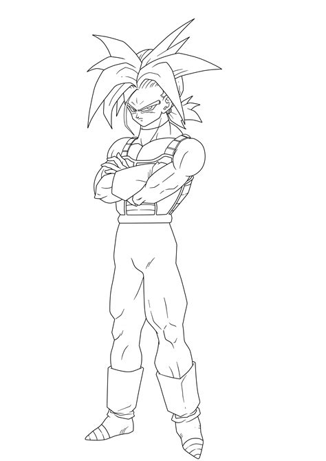 Trunks Ssj Futurelineart By Projectsalex On Deviantart