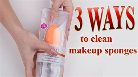 How To Clean Makeup Sponges At Home Diy In 3 Ways Youtube