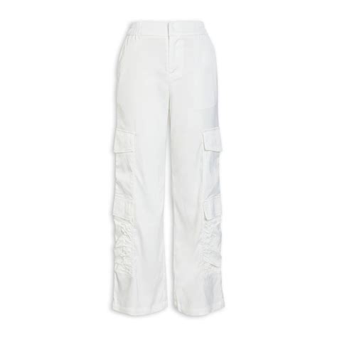 White Utility Pants 3110953 Truworths