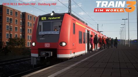 Re Bochum Hbf Duisburg Hbf Hauptstrecke Rhein Ruhr Br