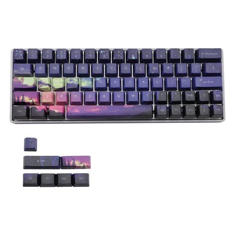 Sunset Starry Sky Keycaps Set Nature Theme Landscape Keysium