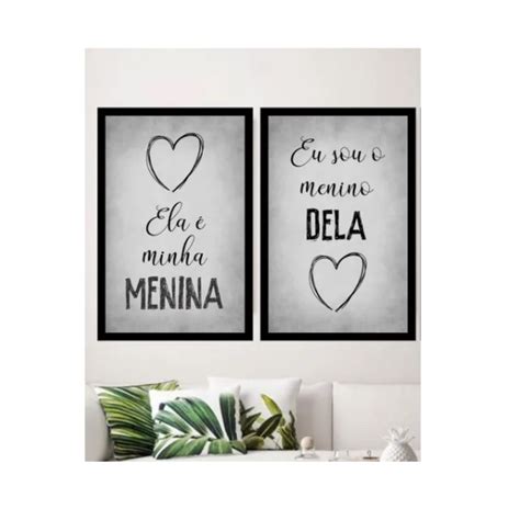 Kit Quadros Decorativos Para Quarto De Casal Frases Shopee Brasil