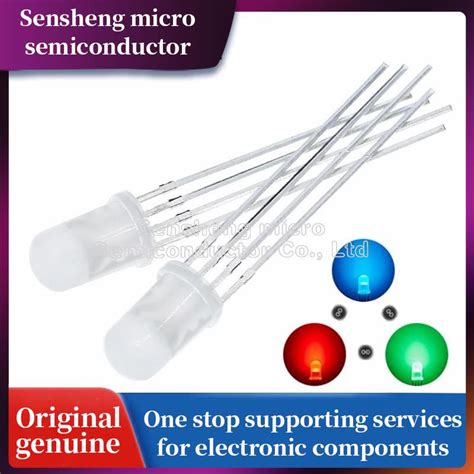 Pcs Mm Rgb Led Common Cathode Common Anode Tri Color Emitting