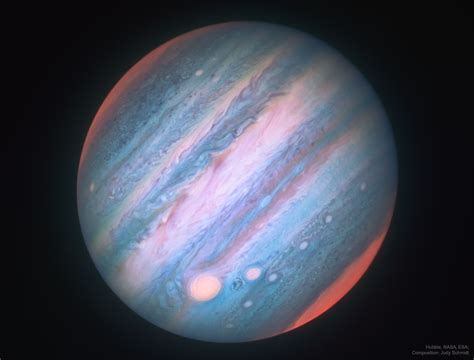 APOD 21 Februari 2018 Jupiter In T Infrarood Gezien Door Hubble