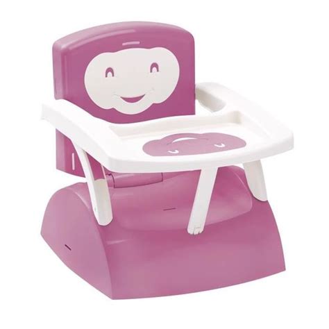 THERMOBABY Réhausseur de Chaise Evolutif Babytop Rose Orchidée Blanc