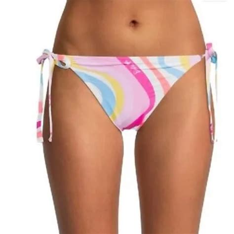 Barbie Swim Barbie Mattel Wavy Logo Swim String Bikini Bottom
