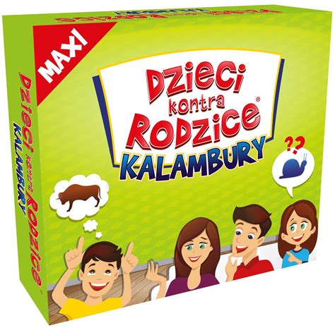 Dzieci Kontra Rodzice Kalambury Maxi Gra Planszowa Rodzinna Kangur