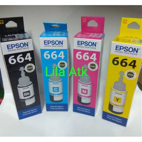 Jual Tinta Epson Bk C M Y Original Shopee Indonesia