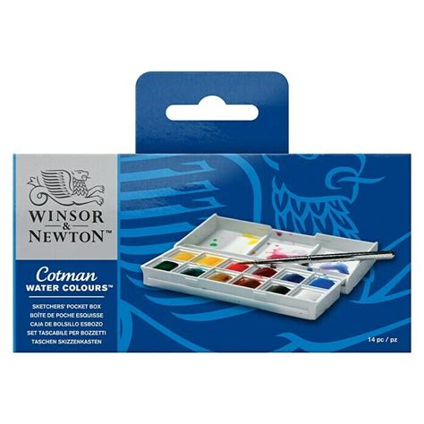 Winsor Newton Cotman Set Akvarel Boja Sketchers Pocket Box Lonac