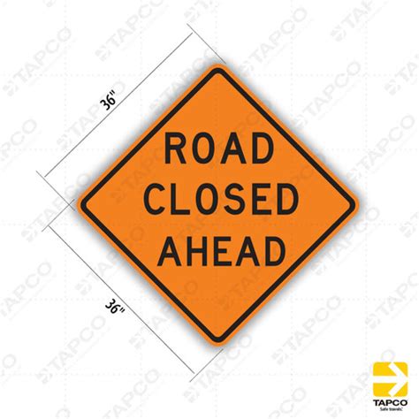 ONE LANE ROAD AHEAD Sign W20-4 - Orange Construction Signs | TAPCO