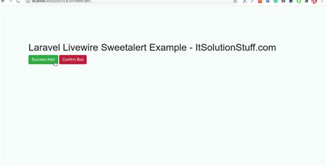 Laravel Livewire Sweetalert Example Danatec