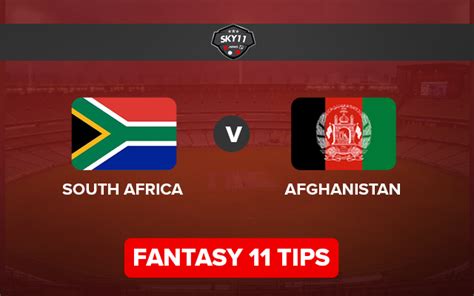 Sa Vs Afg Dream11 Prediction Fantasy Cricket Tips Teams Head To Head