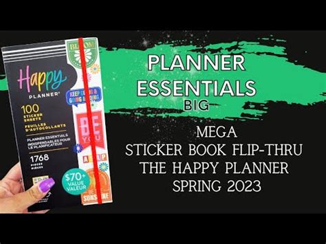 New Planner Essentials Big Mega Sticker Book Flip Thru The Happy