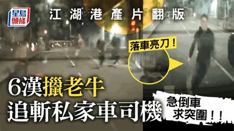 荃灣私家車司機遭6刀漢追斬 事主倒車10米再衝過人群突圍｜車cam直擊 星島日報