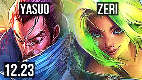 YASUO Janna Vs ZERI Yuumi ADC 8 1 9 2 4M Mastery 1000 Games