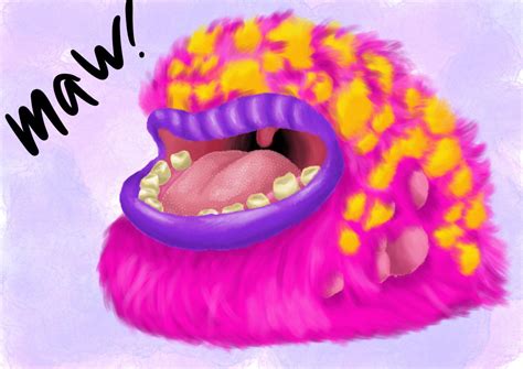 More Singing Monster Drawings Maw This Is The First One Im Properly Proud Of Its Weirdly