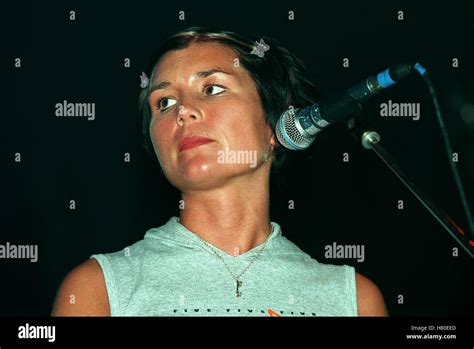 Manda Rin 14 July 1999 Performing Keyboards Vocals With Hi Res Stock