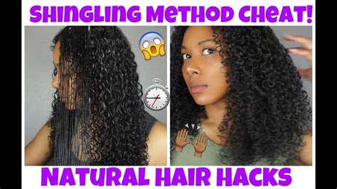 Shingling Method Cheat For Defined Curls L Natural Hair Hacks Ft Jane