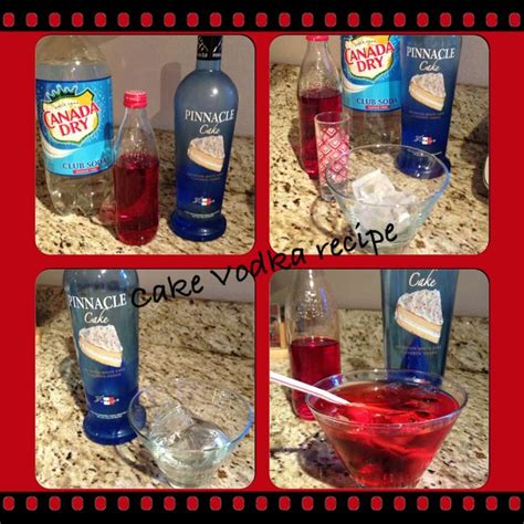 Pinnacle Cake Vodka recipe. 1 part Cake Vodka 2 oz club soda and a ...