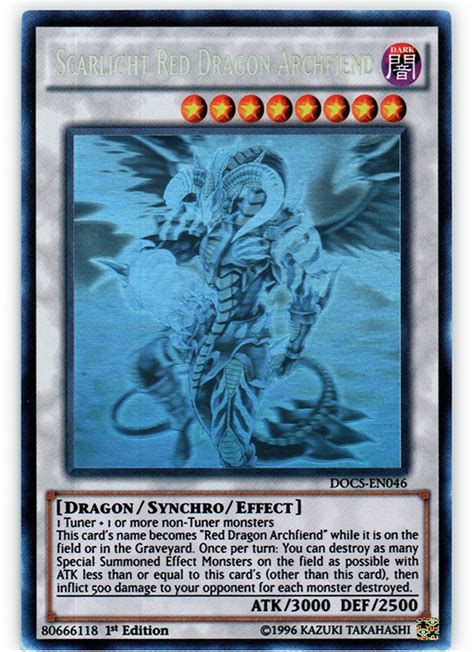 Scarlight Red Dragon Archfiend Docs En Ghost Rare St Edition