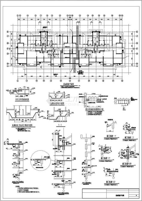 某18层剪力墙住宅建筑结构cad施工图土木在线