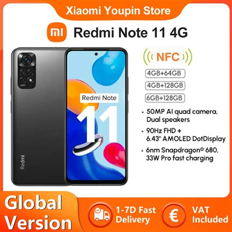 Xiaomi Redmi Note 11 Wersja Globalna 6 43 Na Smartfony AMOLED 90Hz 33W