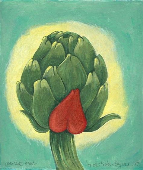 Artichoke Heart Notecard Etsy Artichoke Hearts Valentines Cards