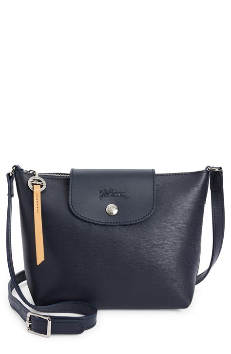 Longchamp Le Pliage City Coated Canvas Crossbody Bag In Blue Lyst