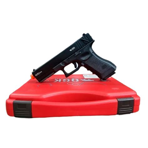 Kit Pistola De Airsoft QGK R18 BK Green Gas Blowback Maleta Casa