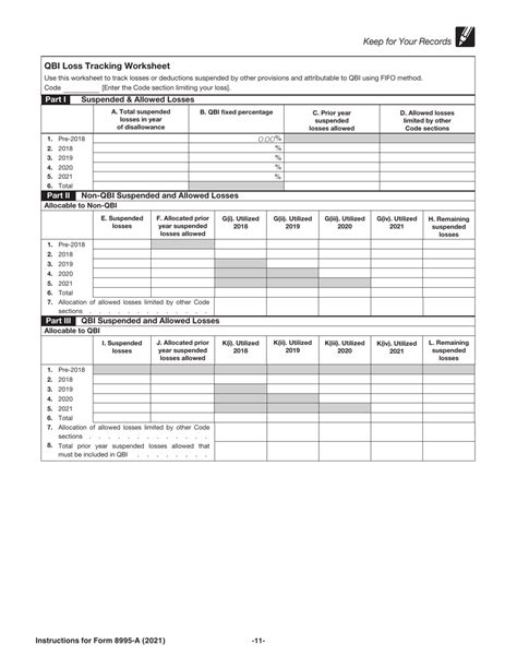 Download Instructions For Irs Form 8995 A Deduction For Qualified Business Income Pdf 2021