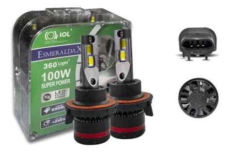 Kit 2 Foco Led H13 Hid Led Csp Nitrogeno Canbus 200w Luz A B Cuotas