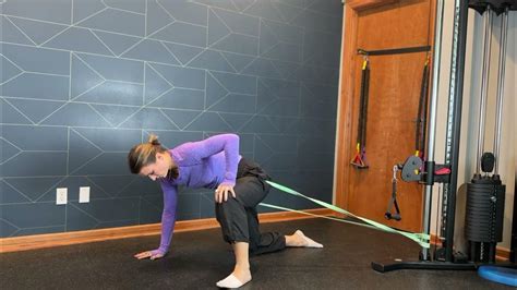 Hip Flexion And Internal Rotation Mobilizations With Band Youtube