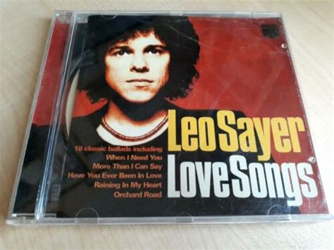 Leo Sayer Love Songs CD Best Of Hits Singles Collection