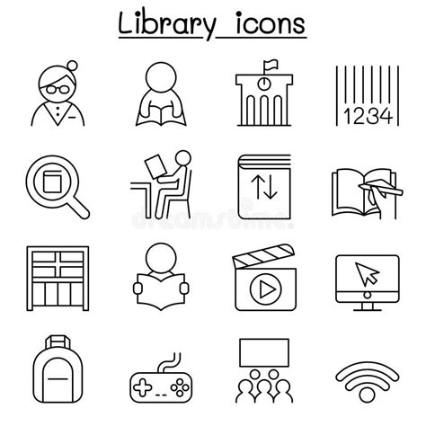 Símbolo 2 Del Ejemplo Del Vector De Los Iconos De La Biblioteca