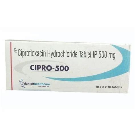 Mg Ciprofloxacin Hydrochloride Tablet Ip At Rs Box