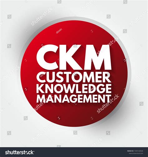 Ckm Customer Knowledge Management Emerges Crucial Stock Vector Royalty