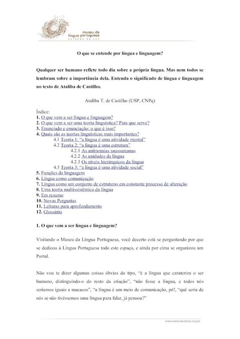 PDF O que se entende por língua e linguagem wp content uploads