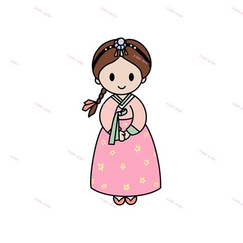 Korean Cartoon Girl Drawing